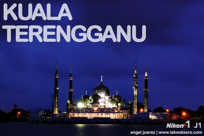 Closer view of Masjid Kristal from Pulau Duyung