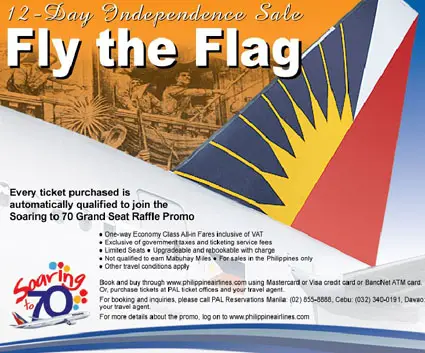 Philippine Airlines is joining the Philippine Independence celebration fever 
