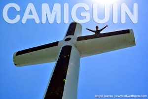 Camiguin's Sunken Cemetery Cross Marker