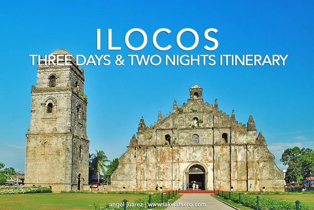 itinerary for ilocos tour