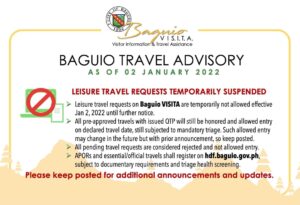 Baguio Travel Requirements