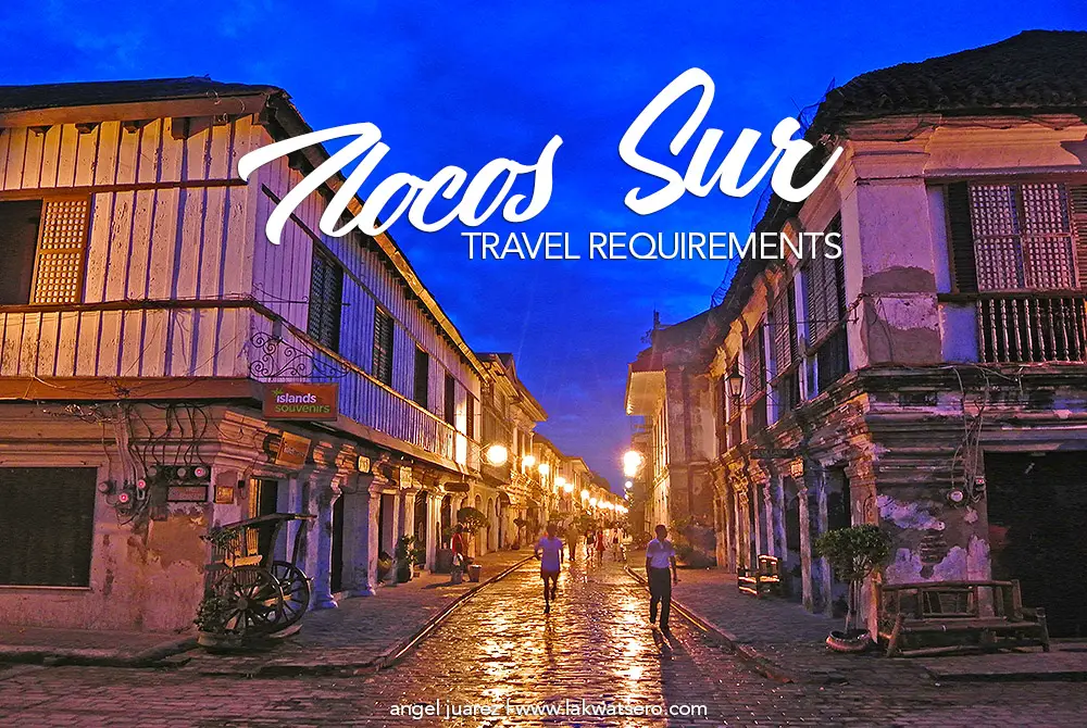 Ilocos Sur Travel Requirements