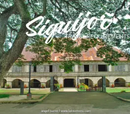 Siquijor Travel Requirements